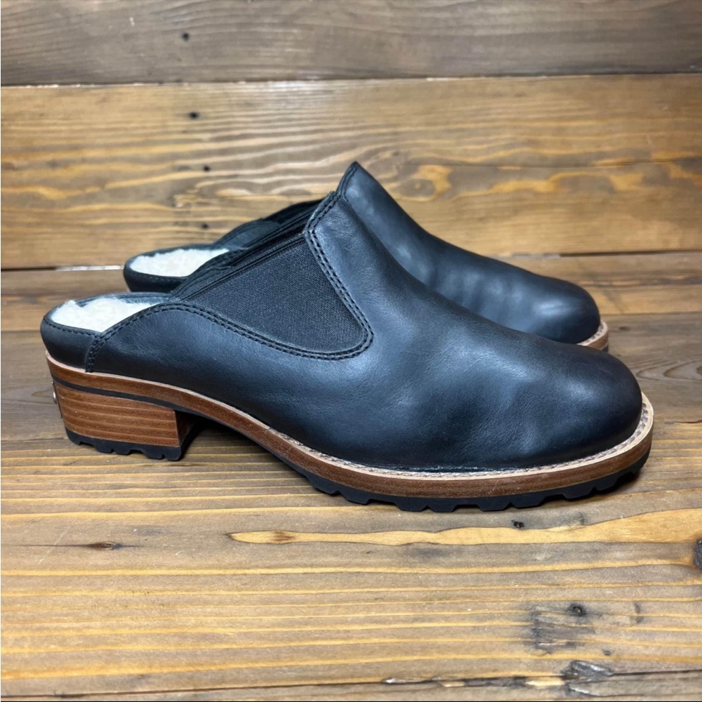 UGG Mule Leather Sheepskin Clogs
